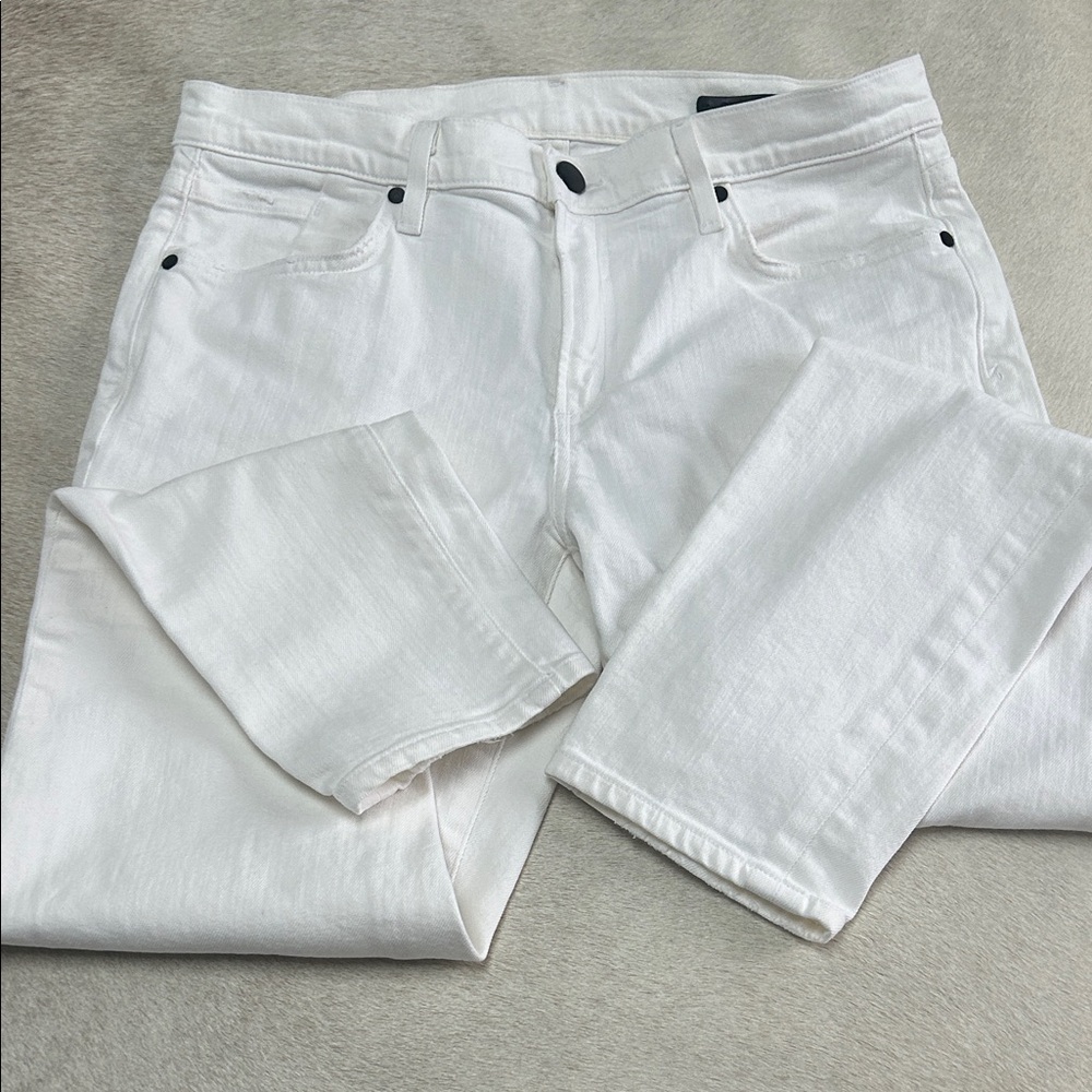 Goldsign white denim Casual relaxed straight leg jeans Size 29